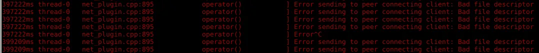 Bad file descriptor