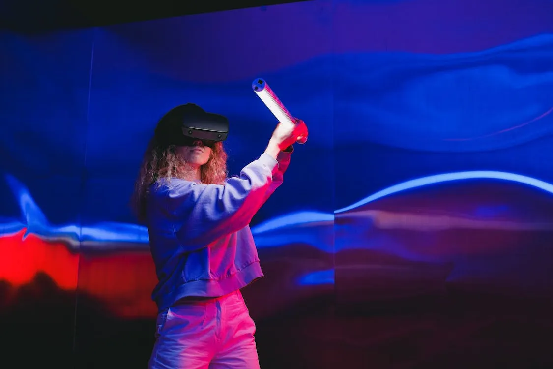 Woman in Virtual Reality