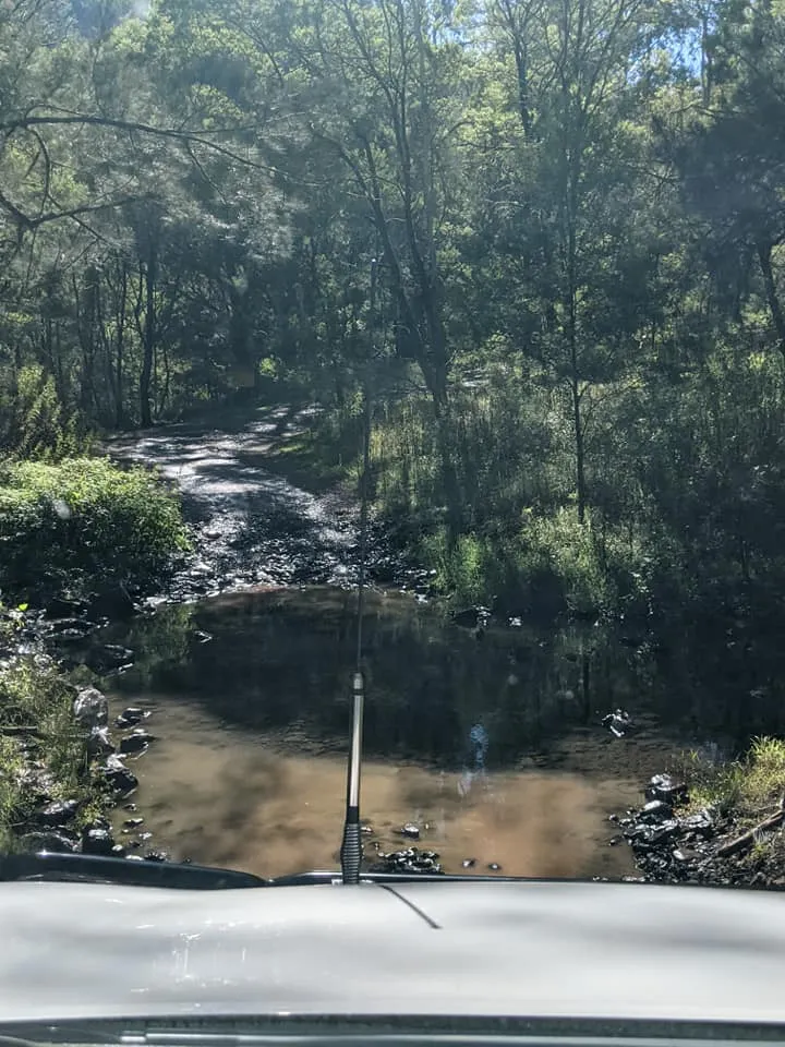 The road we had to take to get there. Not that deep but a little bit of fun.