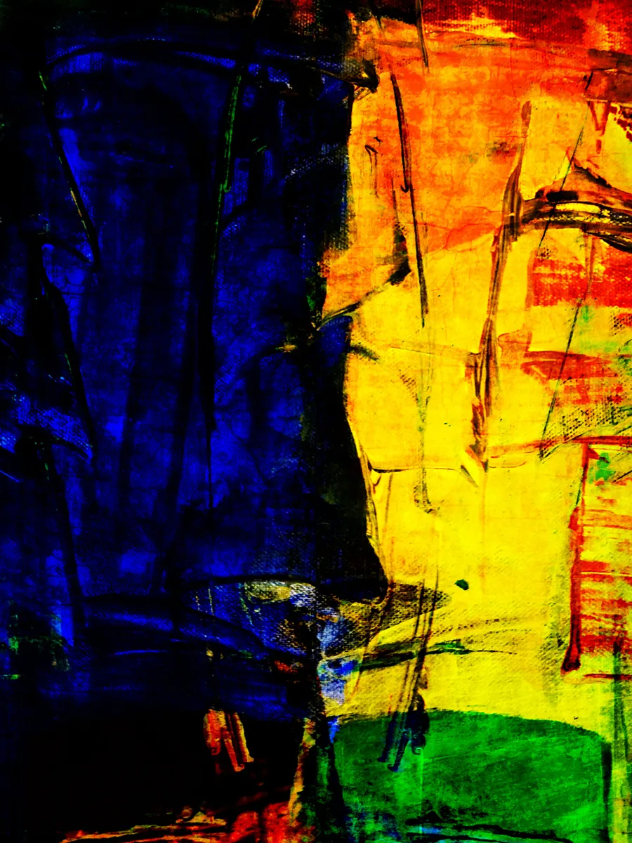 Peter Heckmann Art - Romantic Dream Escapes - Semi Abstract Darkness Turns Into Confused Light.jpg