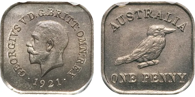 Australia 1921 Square Penny Trial