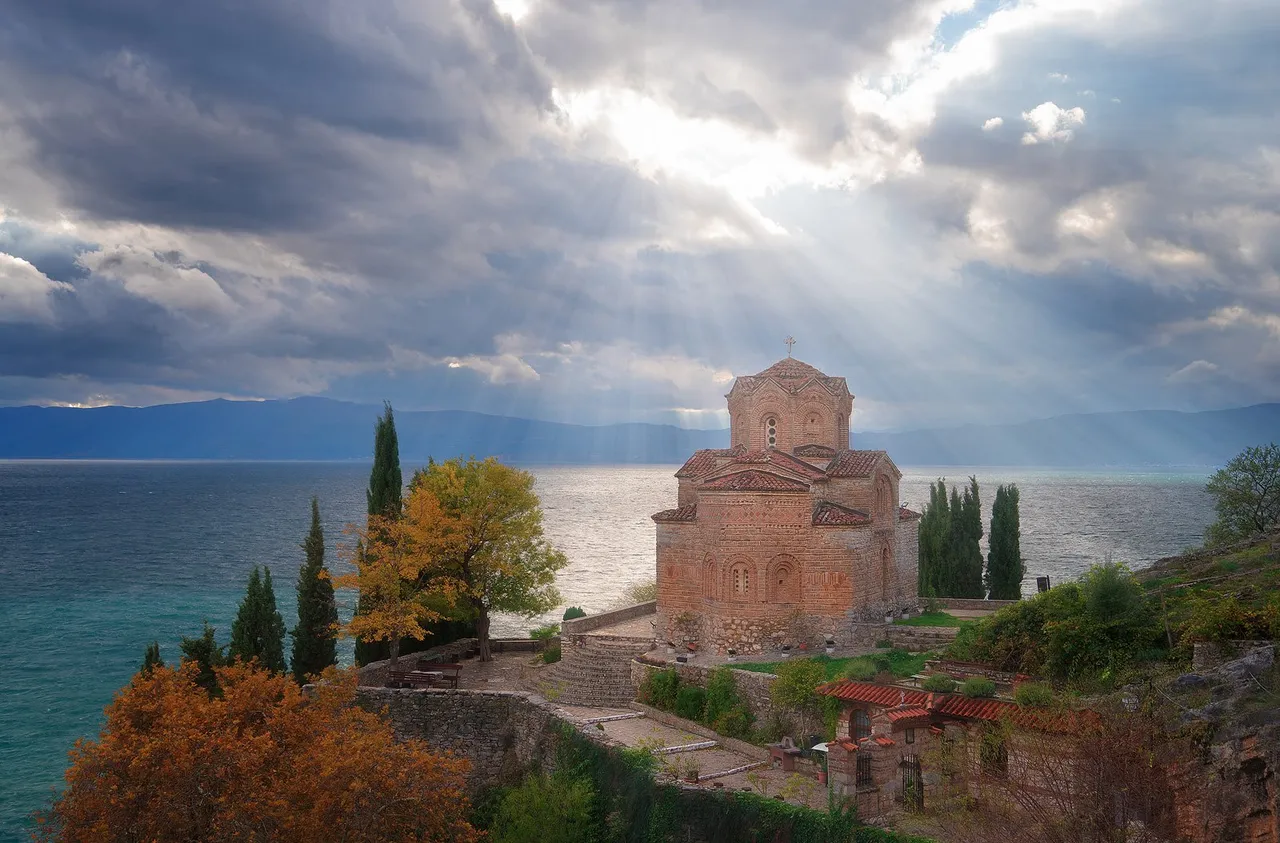 The Church of St. John at Kaneo in Lake Ohrid, Macedonia