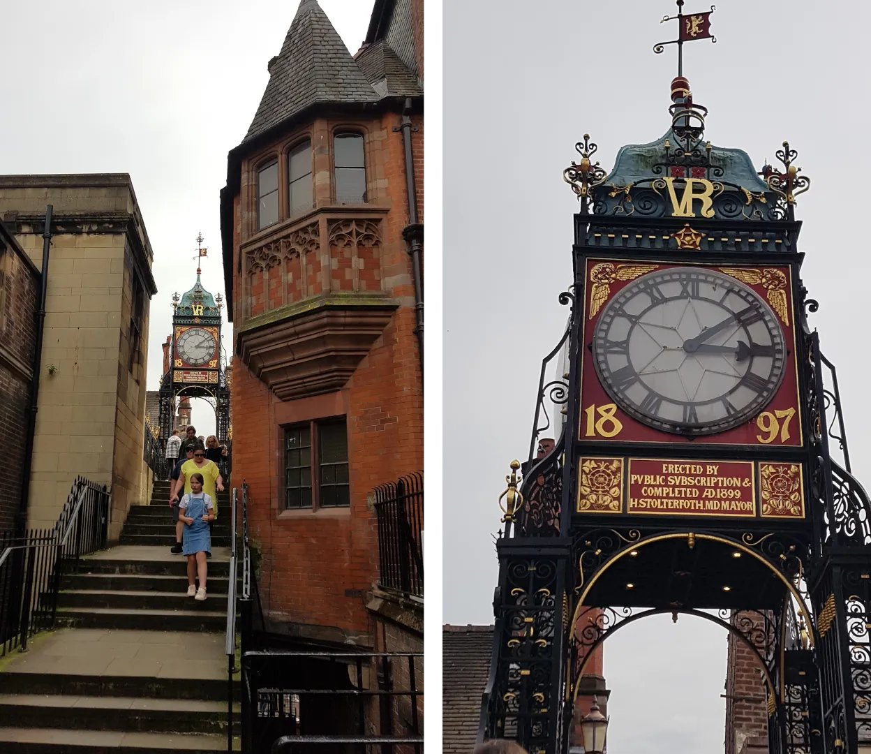 Approaching Eastgate’s famous clock tower.