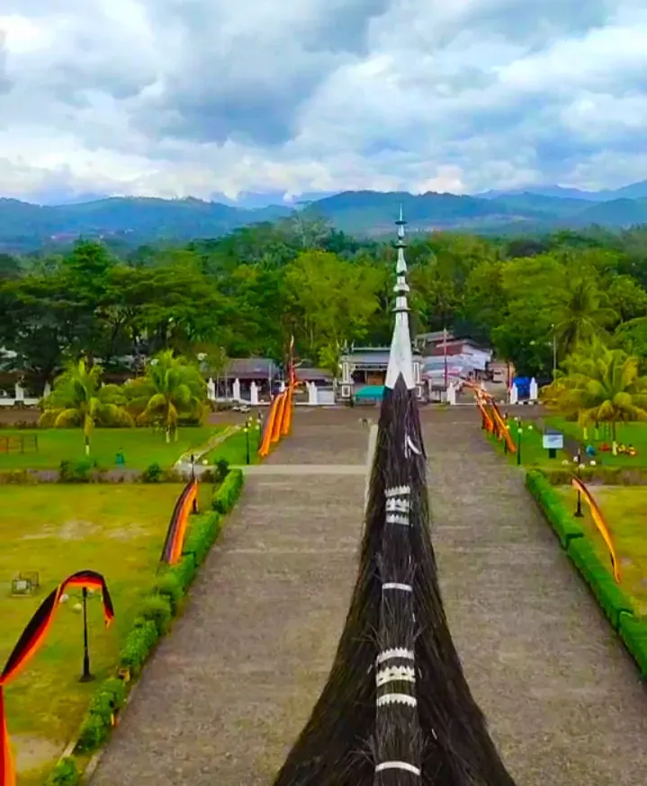 The view from the top of the wooden palace