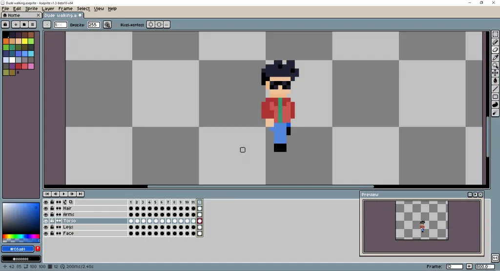 Pixel Art Tutorial - Super tiny smooth animation
