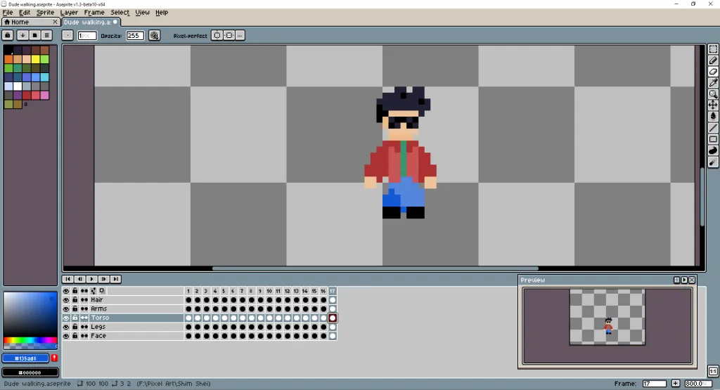 Pixel Art Tutorial - Super tiny smooth animation