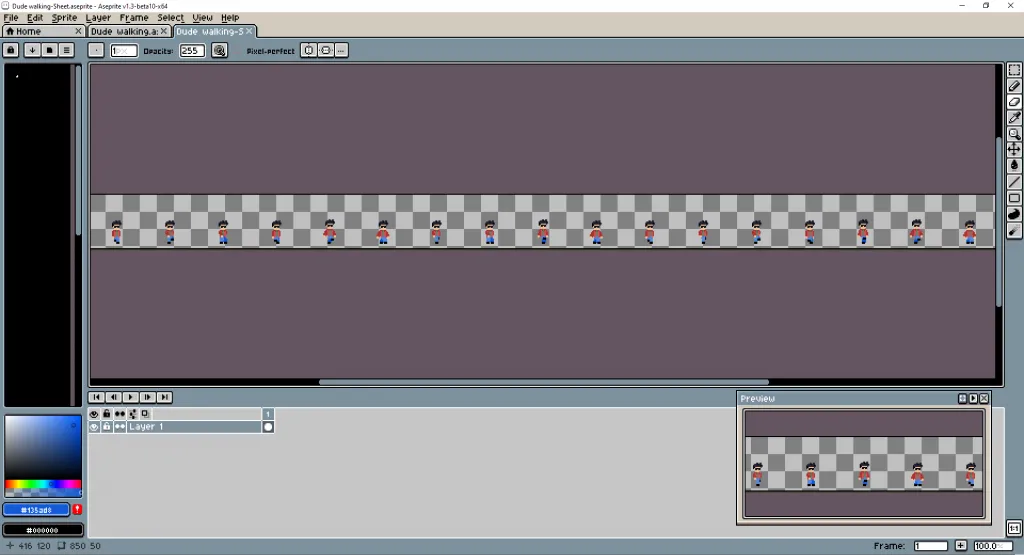 Pixel Art Tutorial - Super tiny smooth animation