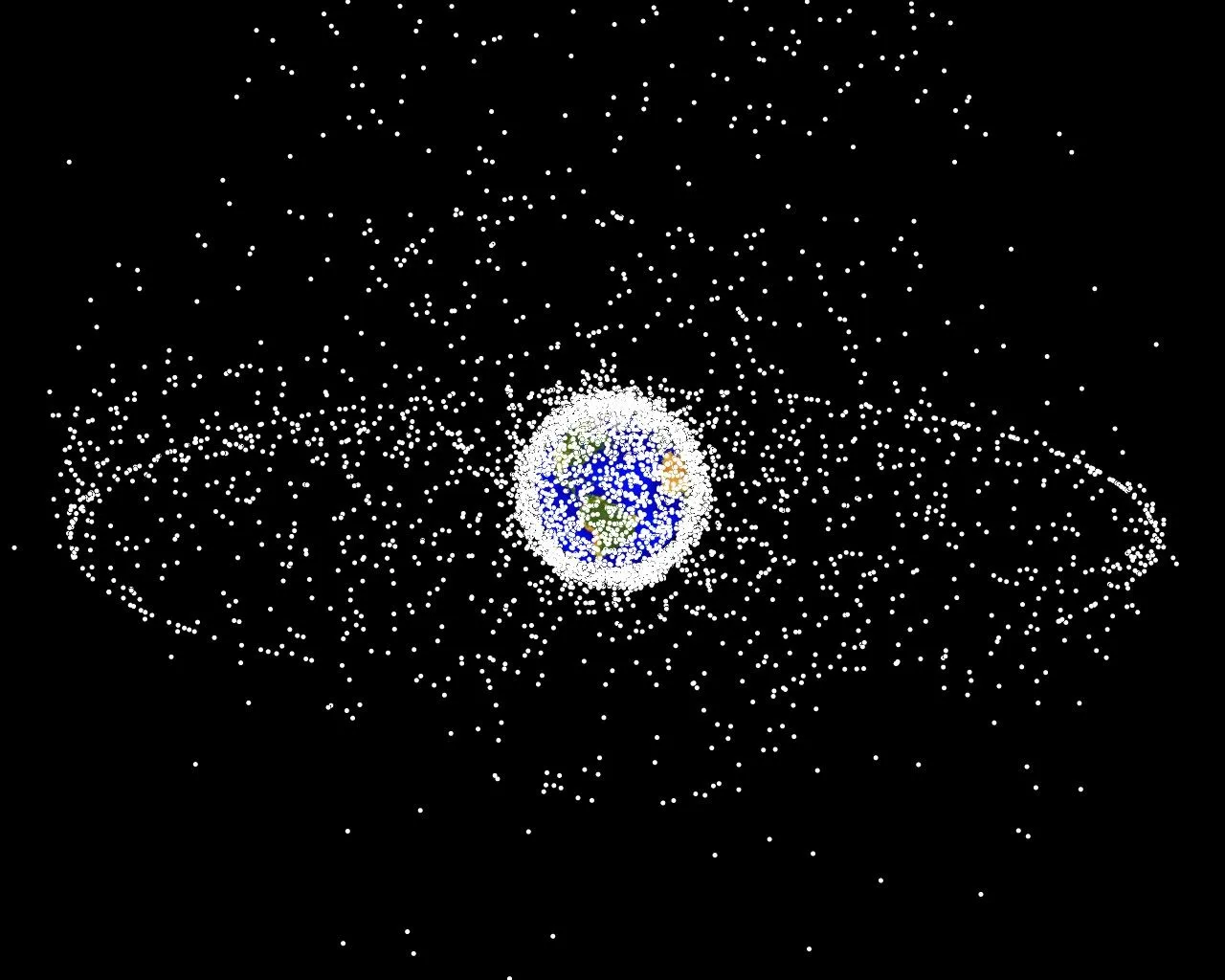 Space Debris around Earth