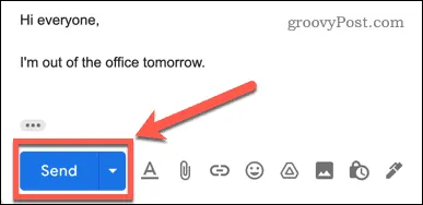 Gmail 发送按钮