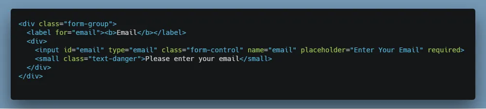 A Bootstrap email input