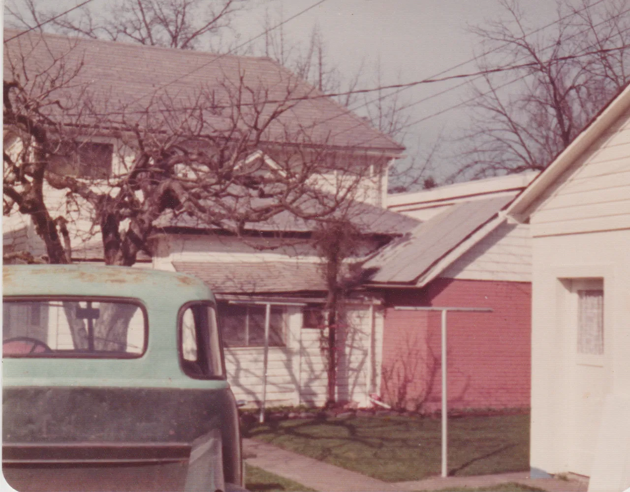 1974-02 - House in first photo, green truck in second pic, these 2pics not dated but might be from February of that year, 2pic-2 ok.png