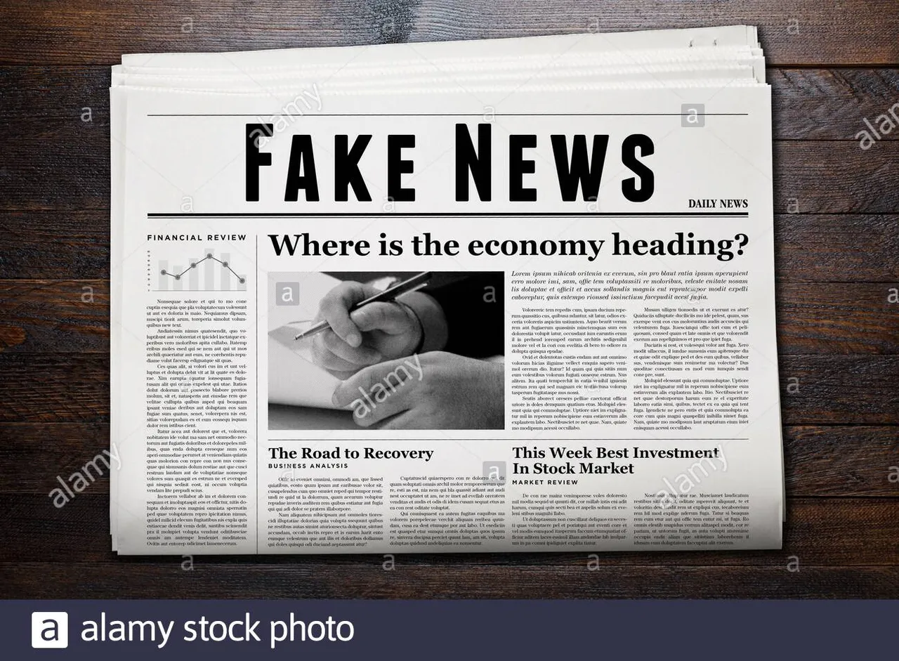 a-newspaper-showing-fake-news-as-headline-2BB6PRB.jpg