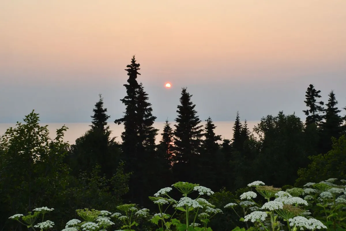 Clam Gulch Sunset - 07-16-21 21:15 pm