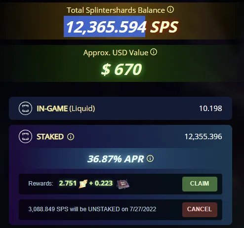 Staked SPS