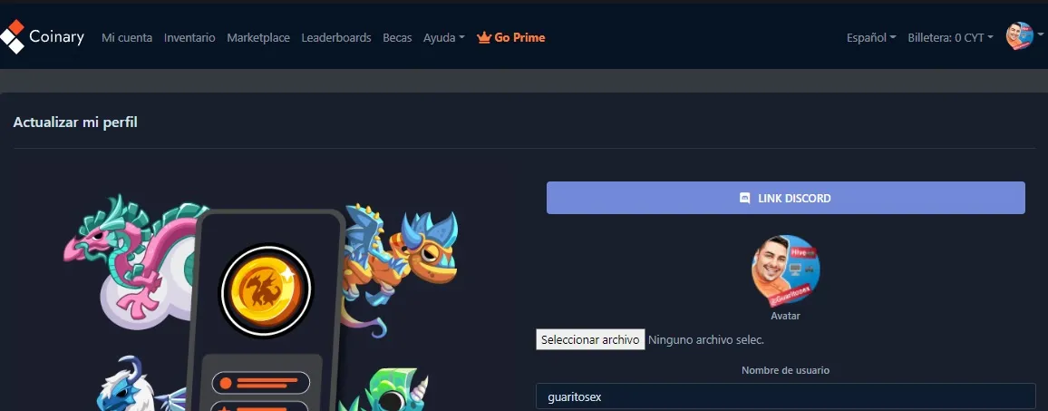 perfil del juego dragonary nft guaritosex.jpg