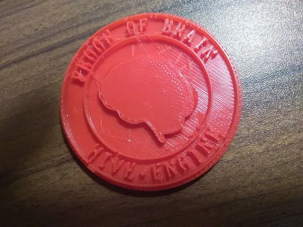 Physical Proof of Brain Token (3D Printed)