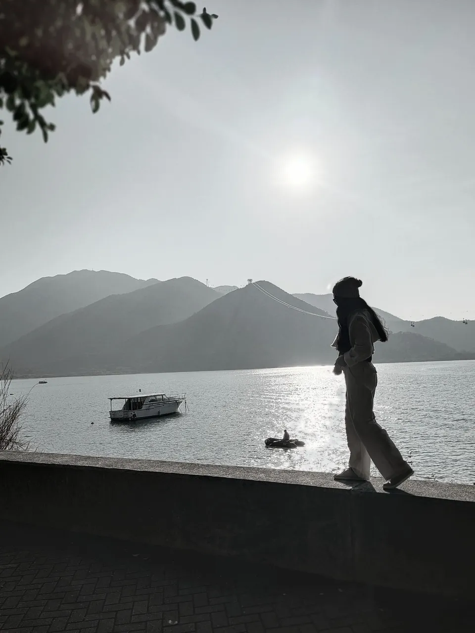 Tung Chung Bay in Black and White (and some Souls in Solitude)