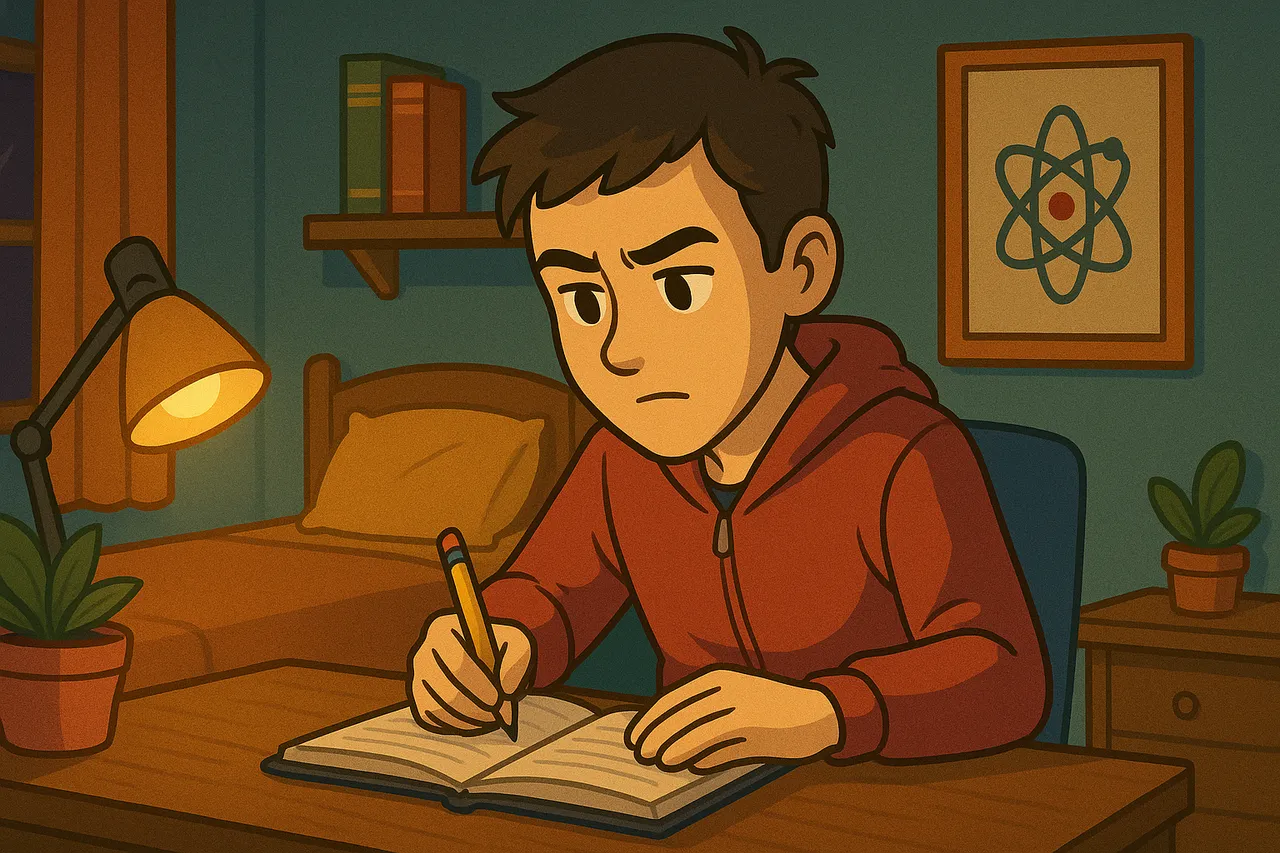Estudo Noturno em Quarto Aconchegante.png