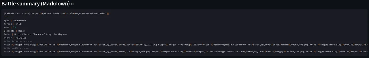 Markdown text