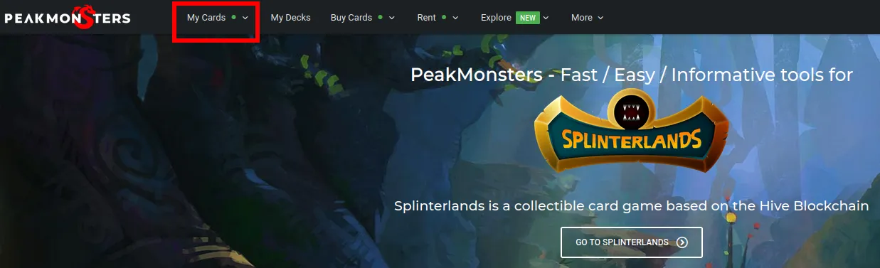 PeakMonsters collection page