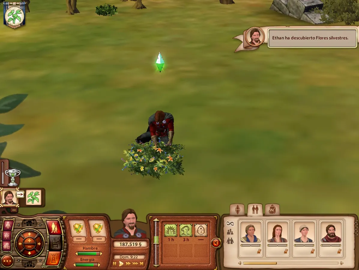 12 cuando buscaba recursos apareció una nueva mision la de recoger flores.png