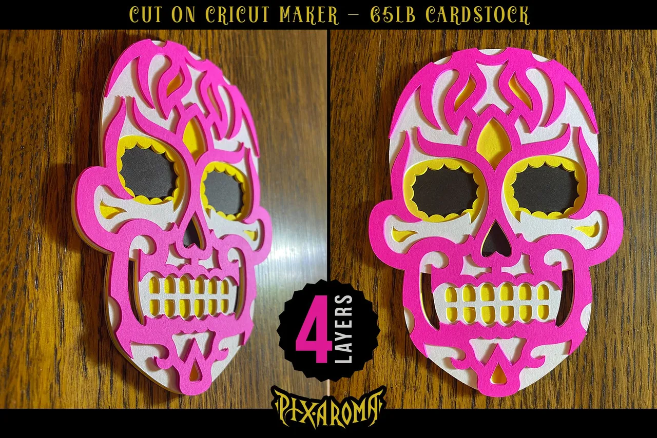 Sugar Skull 3D Layered Cut File Preview 13.jpg