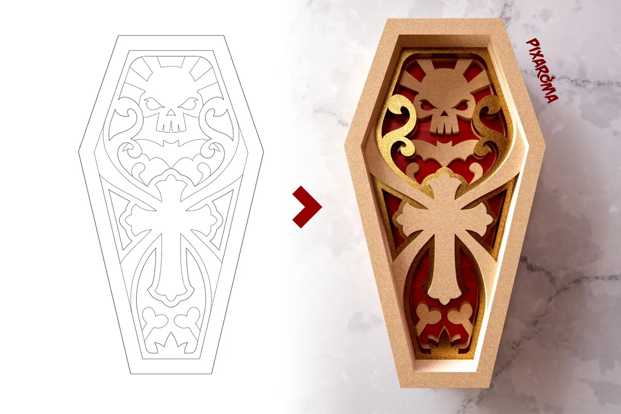 12 Halloween Coffin 3D Layered SVG Cut File Preview 9.jpg