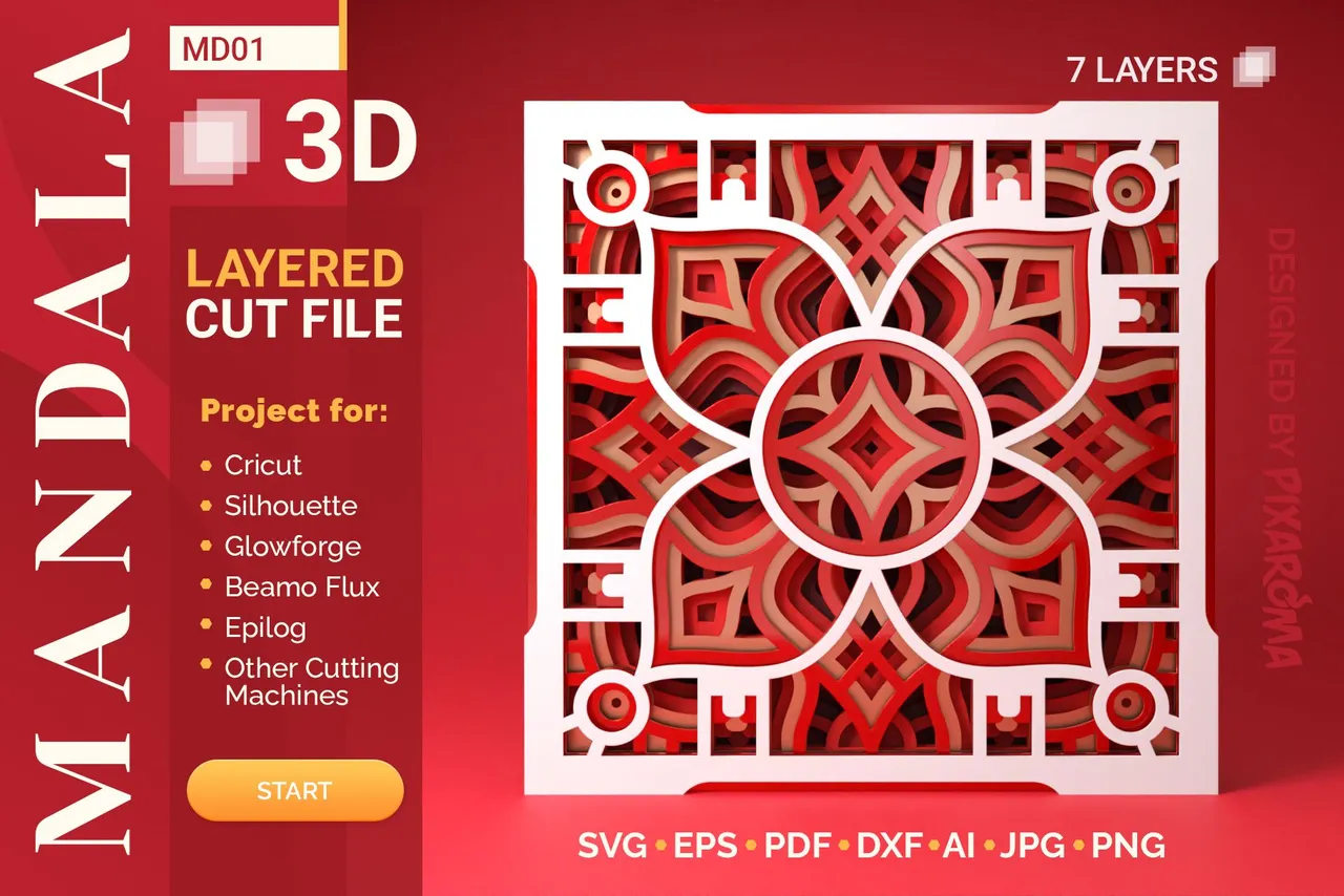 1 Mandala MD01 3D Layered SVG Cut File Preview 1.jpg