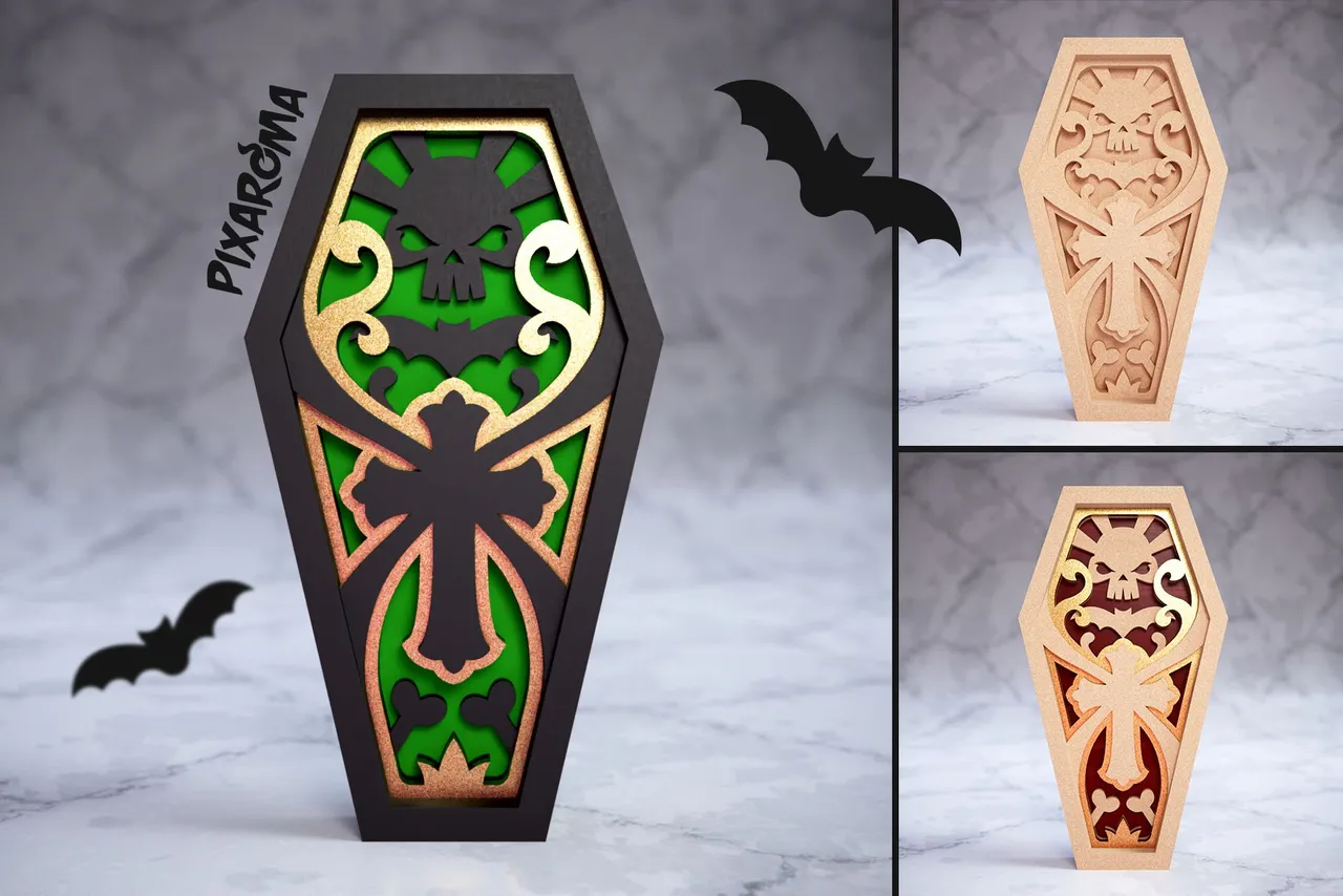 8 Halloween Coffin 3D Layered SVG Cut File Preview 7.jpg