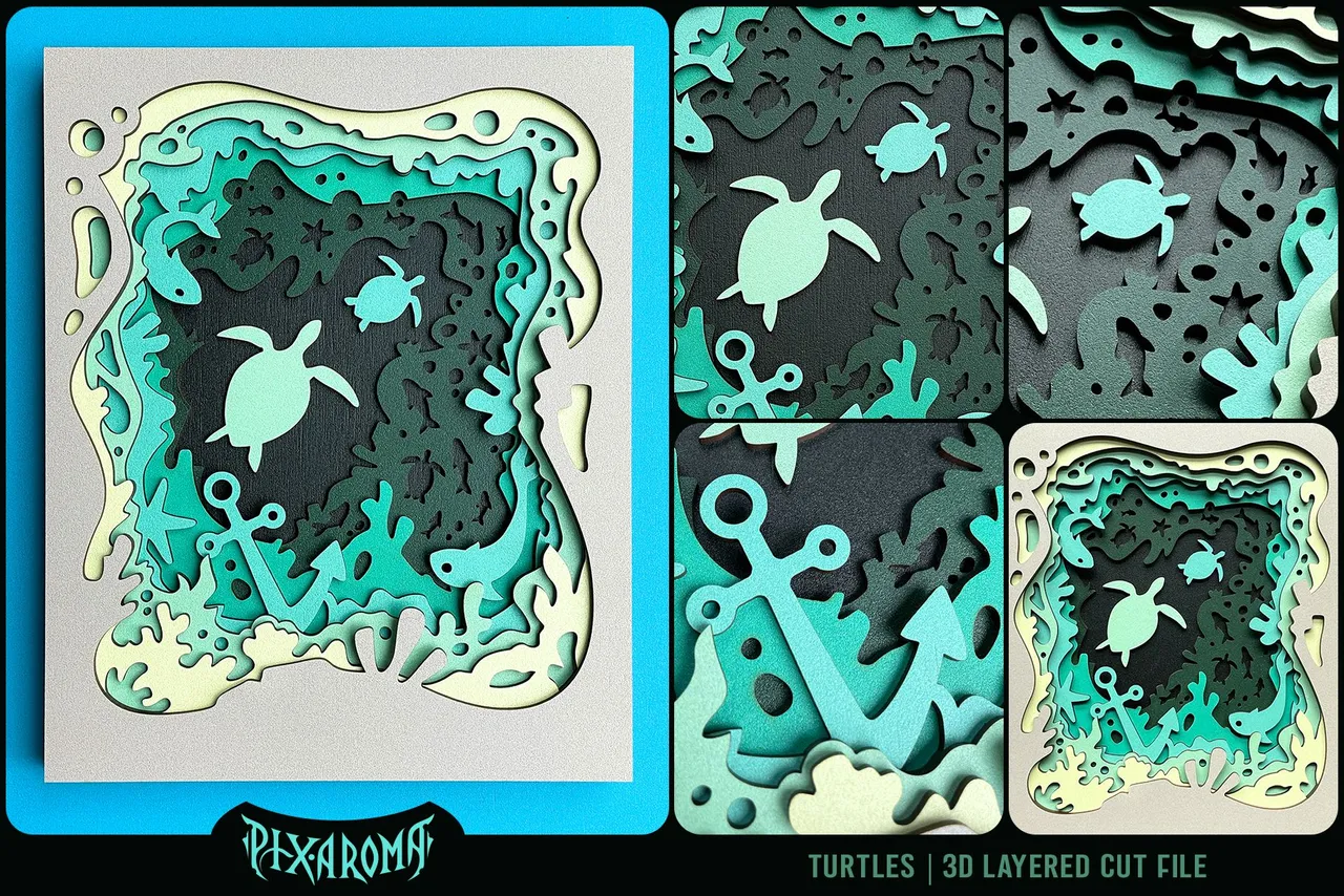 7 Underwater Scene 3D Layered Cut File Preview.jpg