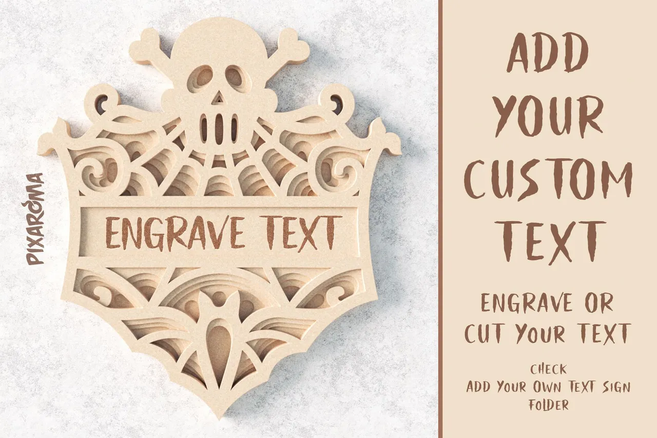 4 Halloween Signs 3D Layered SVG Cut File Preview 4.jpg
