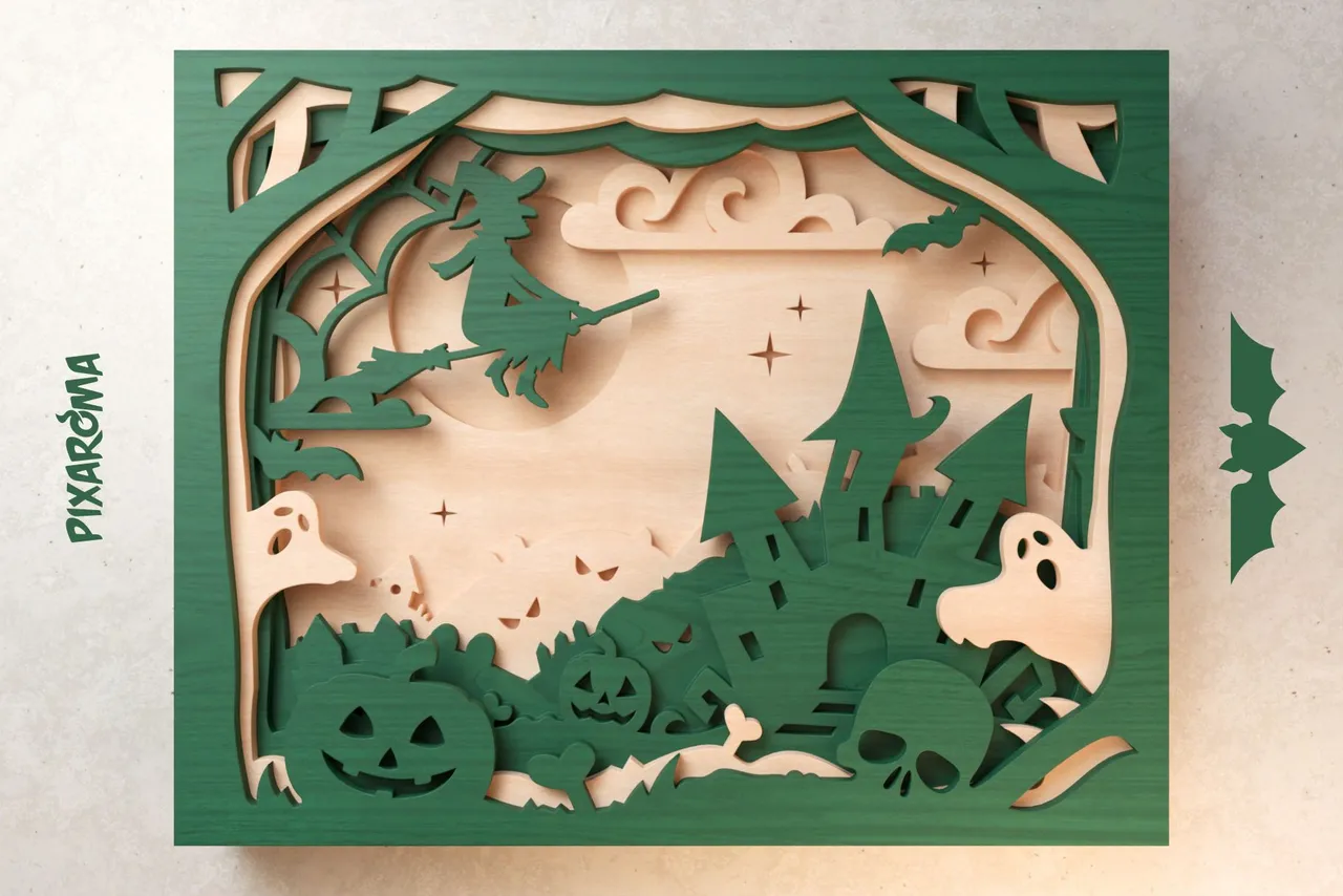 17 Halloween Shadowbox 3D Layered SVG Cut File Preview 17.jpg