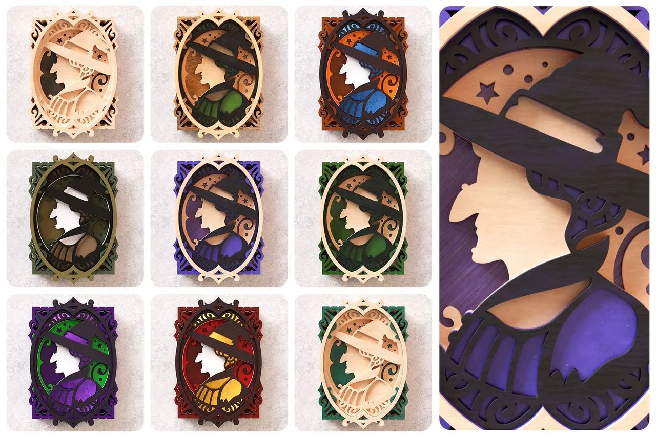 2 Witch Portrait 3D Layered SVG Cut File Preview 2.jpg