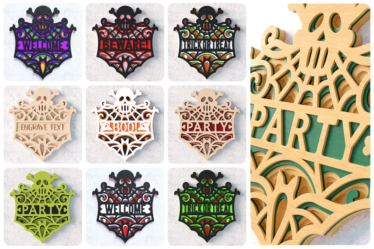 2 Halloween Signs 3D Layered SVG Cut File Preview 2.jpg