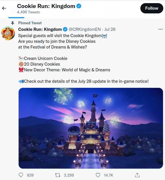 cookie run kingdom's disney tweet.png