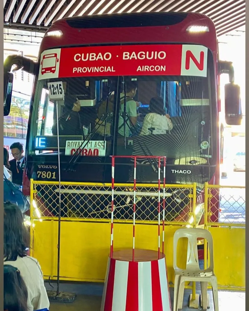 Victory Liner Baguio Terminal.  Bus leaves at 12:15nn, I arrived around 12:05!