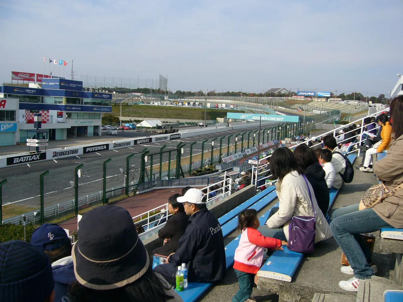 343 - Suzuka view down the Front Straight.