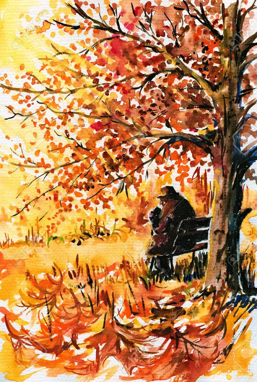 19638390-otoño-hombre-solitario-viejo-sentado-en-un-banco-bajo-un-árbol-en-el-parque-imagen-creada-con-las-acuarel.jpg