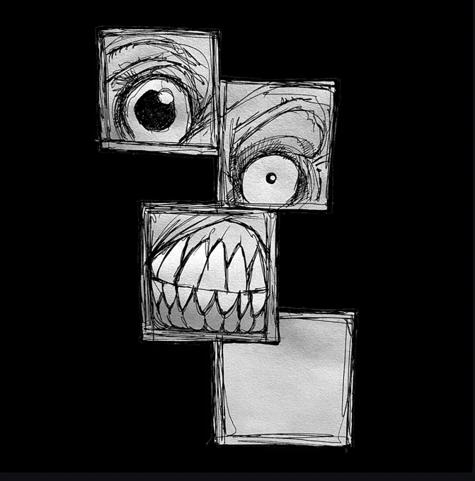 ink drawing called In Trouble