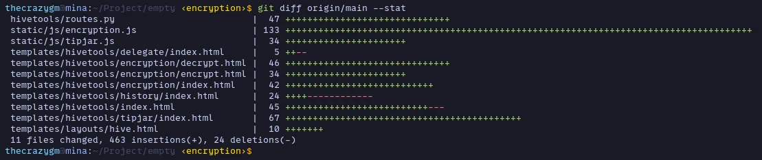 git diff stat
