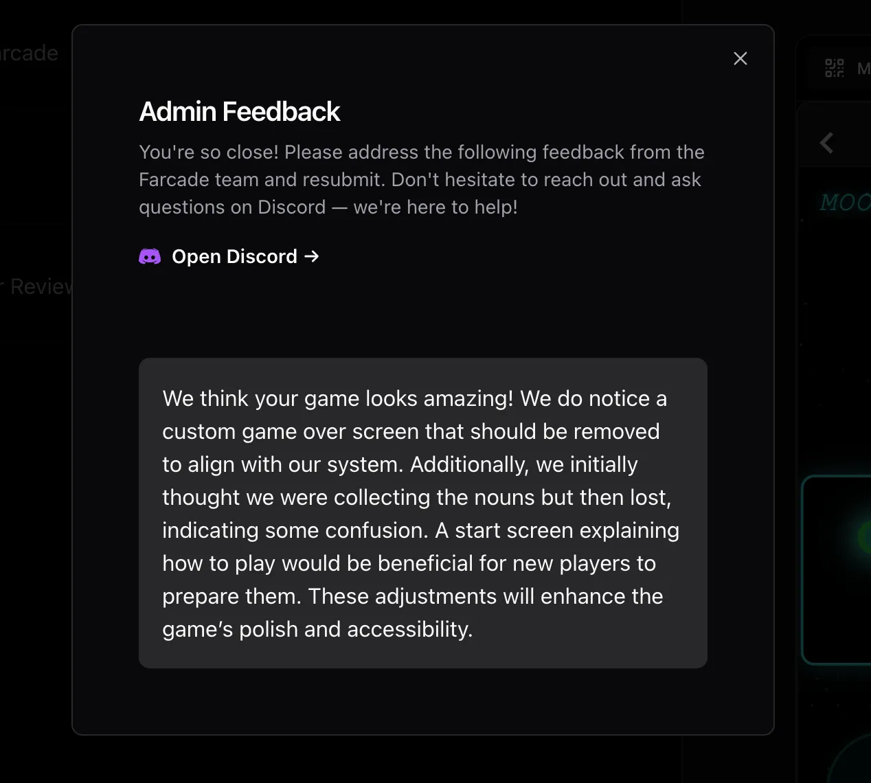 I will be addressing this feedback today and getting a more polished version up tonight