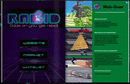 Flipping through Sk8coin magazine featuring Zack Goulet aka Web-Gnar
