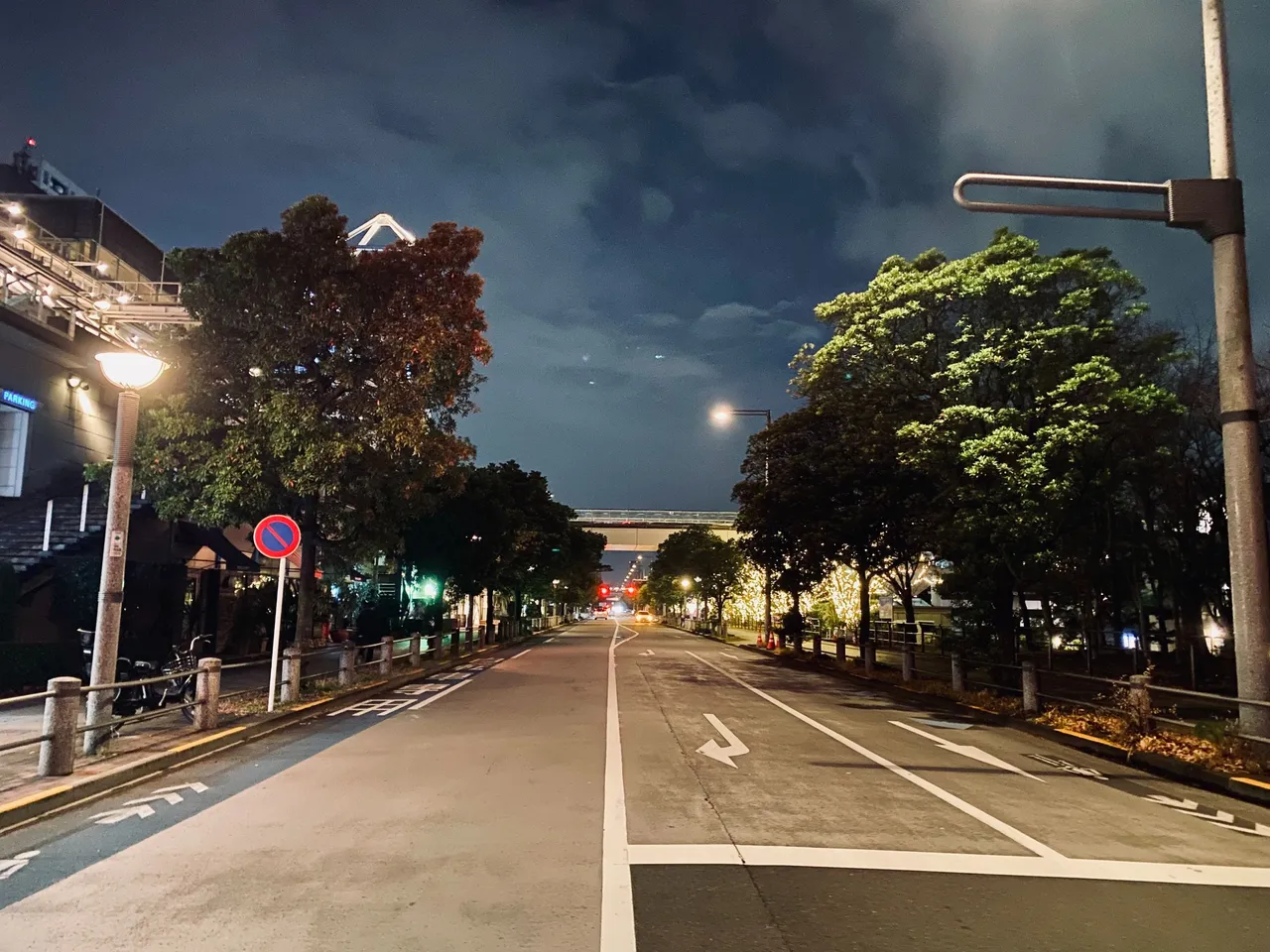Crossing the street to the mall