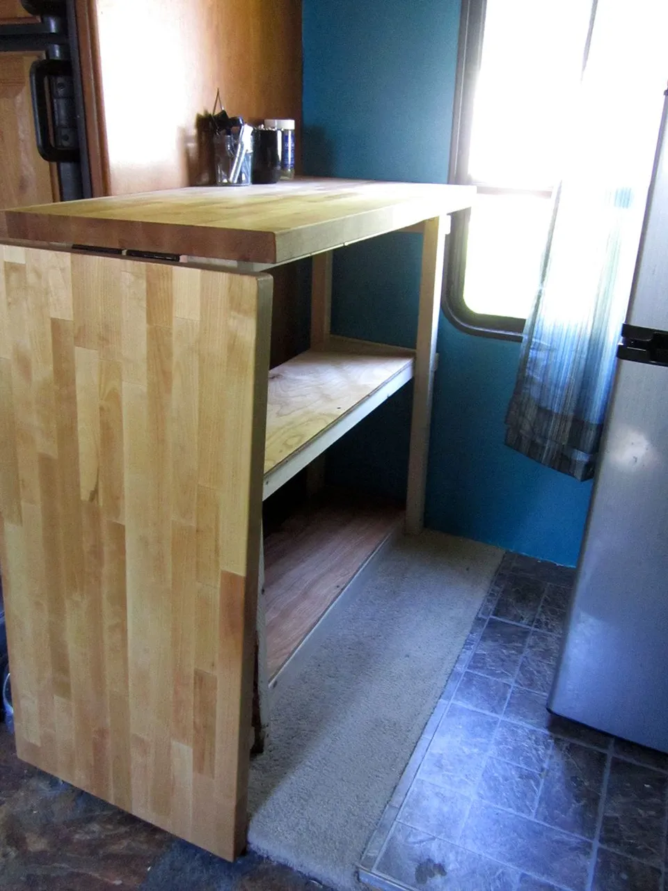 Kitchen leather food prep bench 1b.jpg