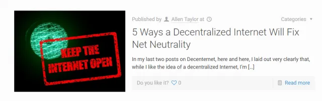 Blogging for authority