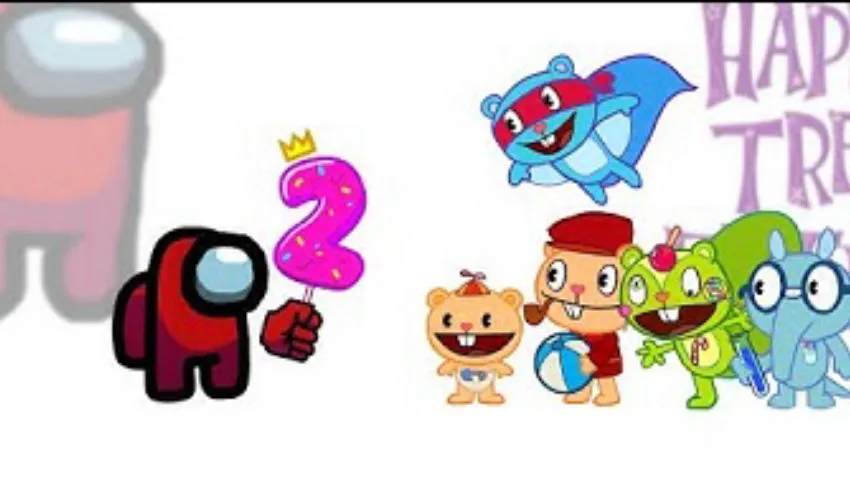 Mini Crewmate Kills Happy Tree Friends Characters - Part.2 | Among Us