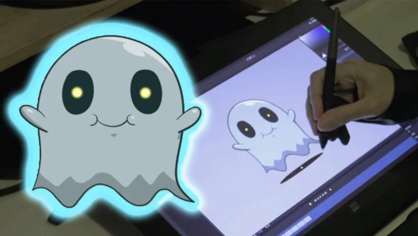 How to Draw A CUTE GHOST 👻 using @AnimatorME.official @XPPen