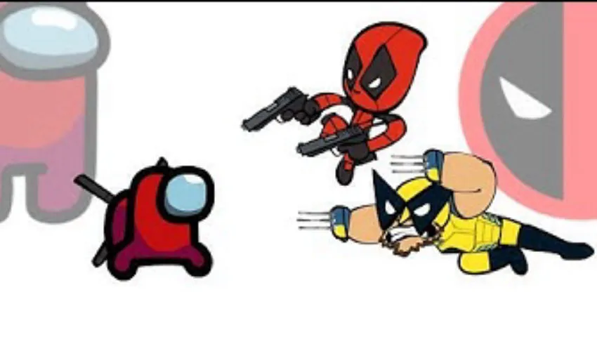 Mini Crewmate Kills DEADPOOL & WOLVERINE Characters | Among Us