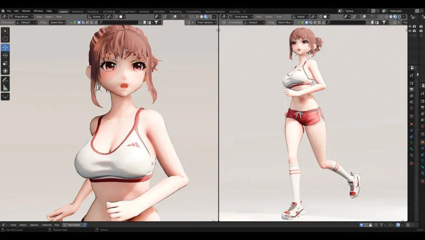 Blender 4.0 - Born to Run - Modeling - Rigging - Run Cycles