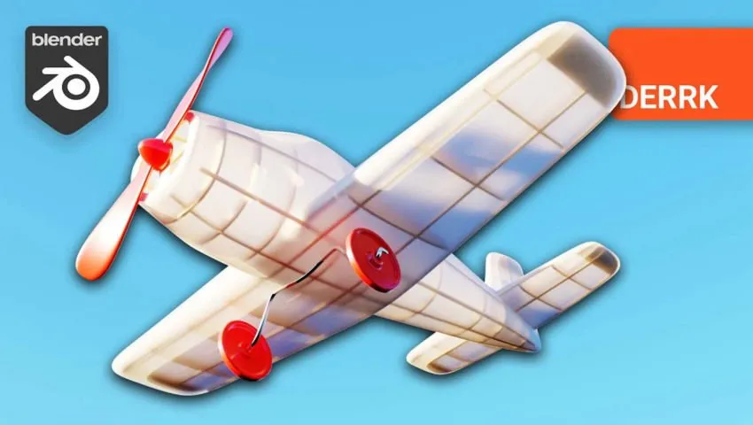 Make a Toy Plane in Blender - Beginner Modeling + Rendering